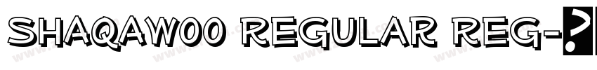 ShAqAW00 Regular Reg字体转换